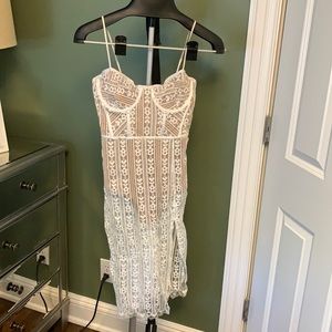 White lace dress